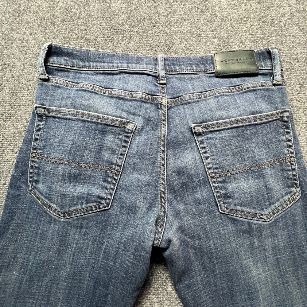 Lucky Brand 223 Straight Leg Jeans Mens 31x32 Blue Medium Wash Fade - Picture 11 of 13